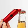  Recycled aluminium keyring, bottle opener, LED light