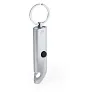  Recycled aluminium keyring, bottle opener, LED light
