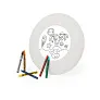  Frisbee for colouring, crayons