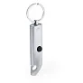  Recycled aluminium keyring, bottle opener, LED light
