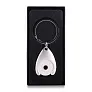 DISC metal key ring with token