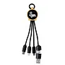  Kabel za punjenje s karabinerom, element od bambusa