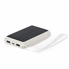 Prijenosna baterija sa solarnim punjačem od pšenične slame, 5000 mAh