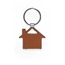  Keyring with front and back part made from recycled leather