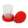 Foldable travel mug 220 ml with carabiner