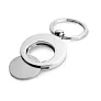 EURING Metal key ring with token