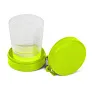  Foldable travel mug 220 ml with carabiner