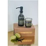 Wellmark Discovery Dozator sa sapunom 200 ml i set mirisnih svijeća 150 g s mirisom tamnog jantara - WELLmark