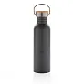  Modern stainless steel bottle with bamboo lid - XD Collection