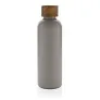  Wood RCS certified recycled stainless steel vacuum bottle - XD Collection