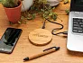  FSC® certified bamboo 5W wireless charger round - XD Collection