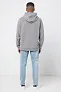  Iqoniq Trivor recycled polyester microfleece hoodie, storm grey - iqoniq