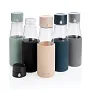  Ukiyo glass hydration tracking bottle with sleeve - Ukiyo