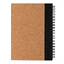  Cork spiral notebook with pen - XD Collection