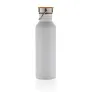  Modern stainless steel bottle with bamboo lid - XD Collection