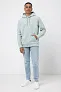  Iqoniq Trivor recycled polyester microfleece hoodie, storm grey - iqoniq