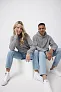  Iqoniq Trivor recycled polyester microfleece hoodie, storm grey - iqoniq