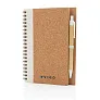  Cork spiral notebook with pen - XD Collection