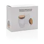  Set dvije čaše s dvostrukom staklenom stijenkom i bambusovim poklopcem - 350 ml - XD Collection