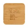  FSC® bežični punjač s USB-om od bambusa 5W - XD Collection