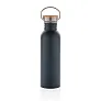  Modern stainless steel bottle with bamboo lid - XD Collection