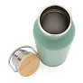  Modern stainless steel bottle with bamboo lid - XD Collection