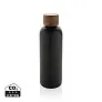  Wood RCS certified recycled stainless steel vacuum bottle - XD Collection