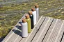 Wood RCS certified recycled stainless steel vacuum bottle - XD Collection