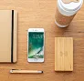  Prijenosna baterija 4000 mAh i bežični punjač 5W od bambusa - XD Collection