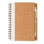  Cork spiral notebook with pen - XD Collection