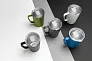  RCS Recycled stainless steel modern vacuum mug with lid, 420 ml - XD Collection
