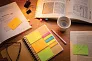  A5 Kraft spiral notebook with sticky notes - XD Collection