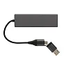  Terra hub s 3 USB ulaza izrađen od RCS recikliranog aluminija - XD Xclusive