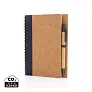  Cork spiral notebook with pen - XD Collection