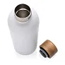  Wood RCS certified recycled stainless steel vacuum bottle - XD Collection