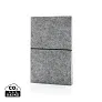  A5 notes s mekanim koricama od GRS certificiranog recikliranog filca - XD Collection