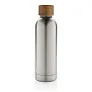  Wood RCS certified recycled stainless steel vacuum bottle - XD Collection