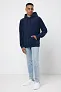  Iqoniq Trivor recycled polyester microfleece hoodie, storm grey - iqoniq