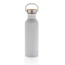  Modern stainless steel bottle with bamboo lid - XD Collection