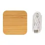  FSC® bežični punjač s USB-om od bambusa 5W - XD Collection
