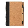  Cork spiral notebook with pen - XD Collection