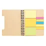  A5 Kraft spiral notebook with sticky notes - XD Collection