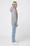  Iqoniq Trivor recycled polyester microfleece hoodie, storm grey - iqoniq