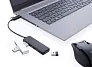  RCS USB hub od reciklirane plastike s dvostrukim ulazom - XD Collection