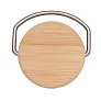  Modern stainless steel bottle with bamboo lid - XD Collection