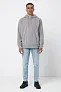  Iqoniq Trivor recycled polyester microfleece hoodie, storm grey - iqoniq