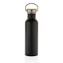  Modern stainless steel bottle with bamboo lid - XD Collection