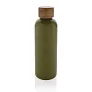  Wood RCS certified recycled stainless steel vacuum bottle - XD Collection