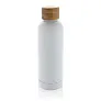  Wood RCS certified recycled stainless steel vacuum bottle - XD Collection