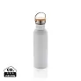  Modern stainless steel bottle with bamboo lid - XD Collection